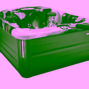 Jacuzzi ® J-435™ in Midnight Acrylic and Smoked Ebony Cabinet