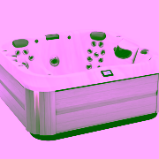 Jacuzzi J335 hot tub showing massage jets and seating